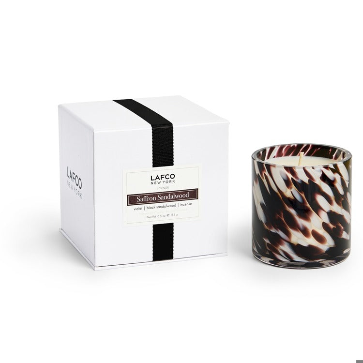 6.5oz Saffron Sandalwood Classic Candle - Lounge