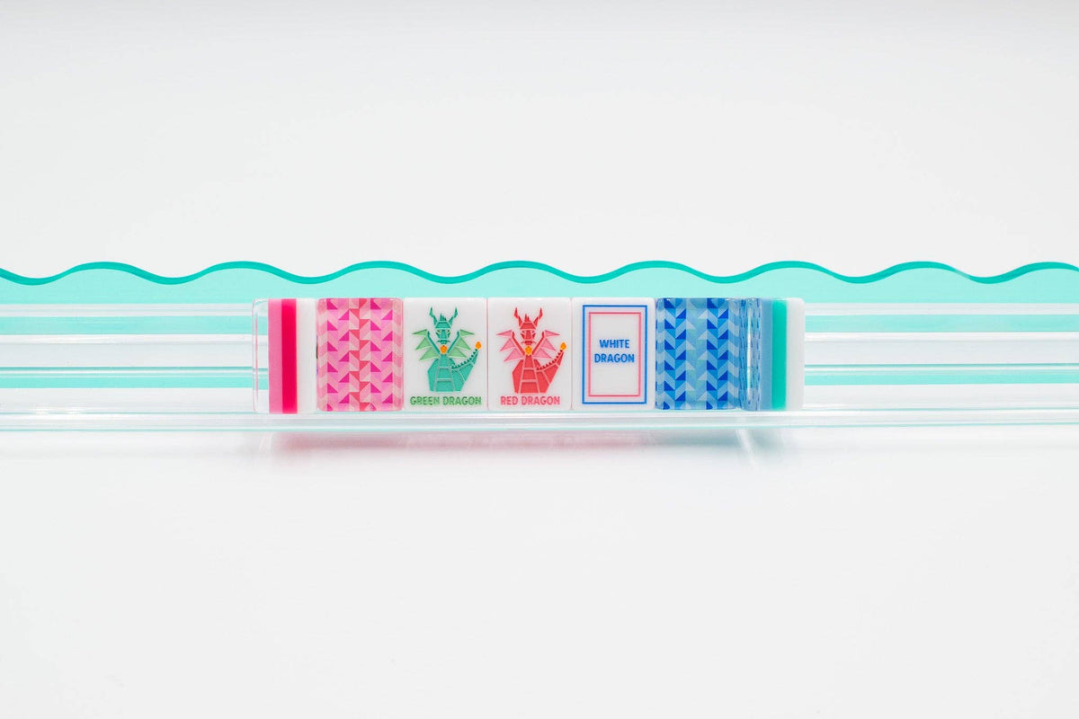 My Fair Mahjong Crystal Prism Blue Mahjong Tile Set