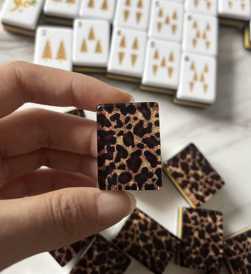 Leopard American Mahjong Tile Set by The Southern Peacock