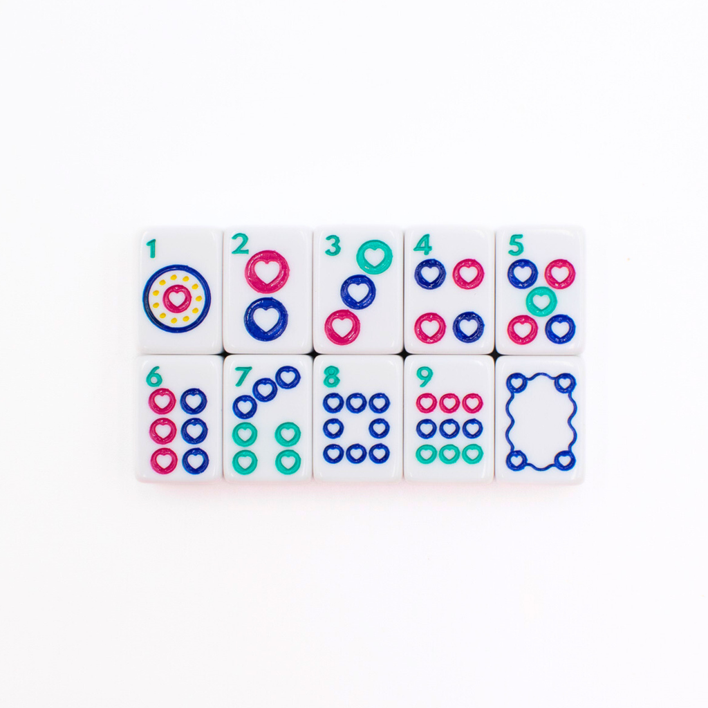 My Fair Mahjong Mini Travel Set in White