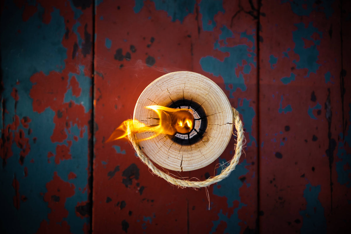 Mini OneLogFire Swedish Torch 1-Hour Burn Time