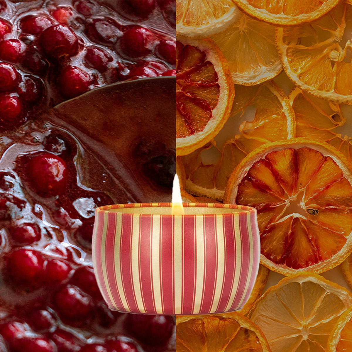 Red Currant Holiday Tin Candle 12pk