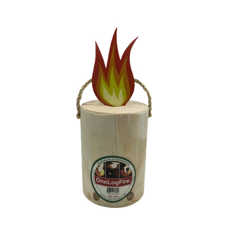 Mini OneLogFire Swedish Torch 1-Hour Burn Time
