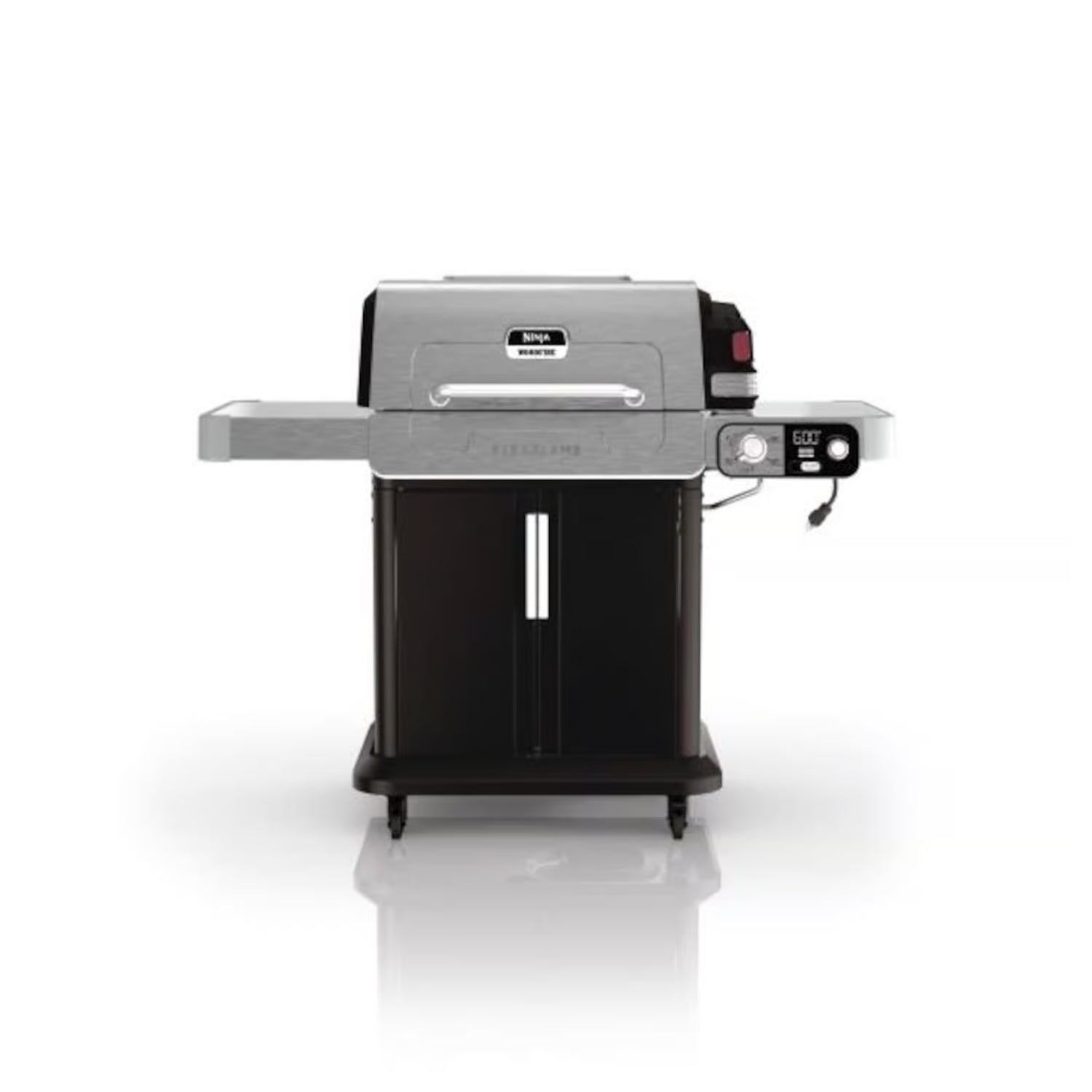 Ninja FlexFlame 3 Burner Liquid Propane Grill and Smoker Black/Silver