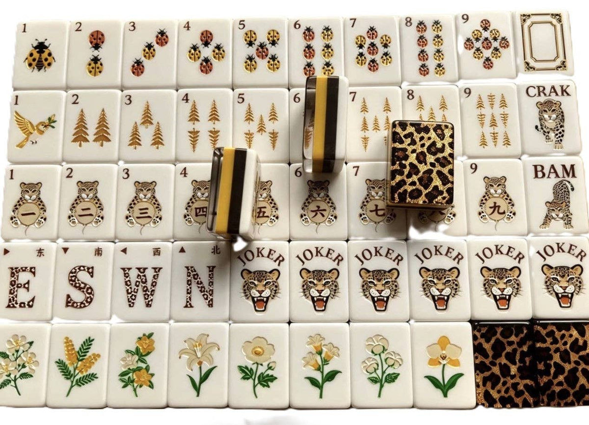 Leopard American Mahjong Tile Set by The Southern Peacock