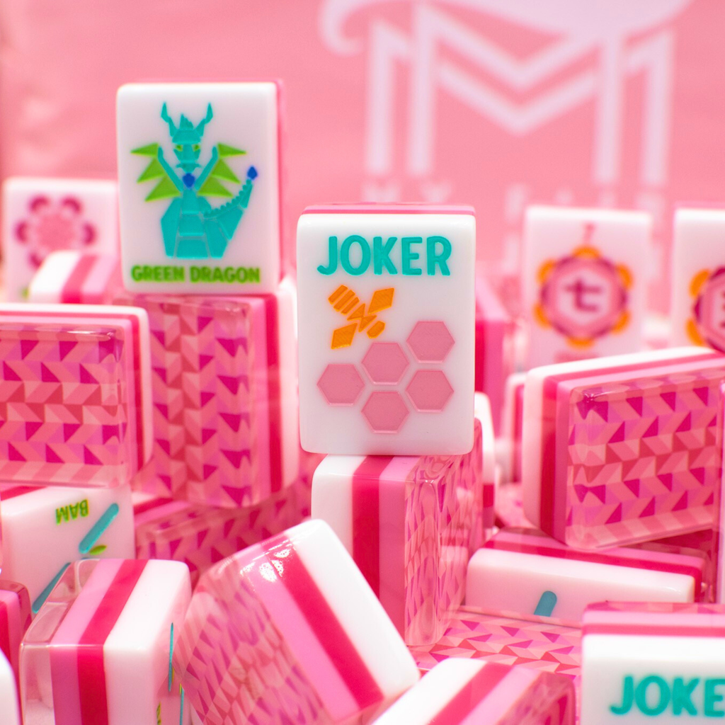 My Fair Mahjong Crystal Prism Pink Mahjong Tiles