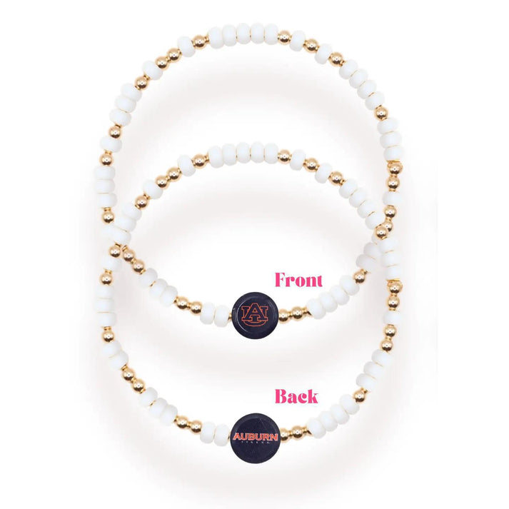 Beaded Blondes Auburn Logo Bracelet Standard 6.75 inch / Sprinkle
