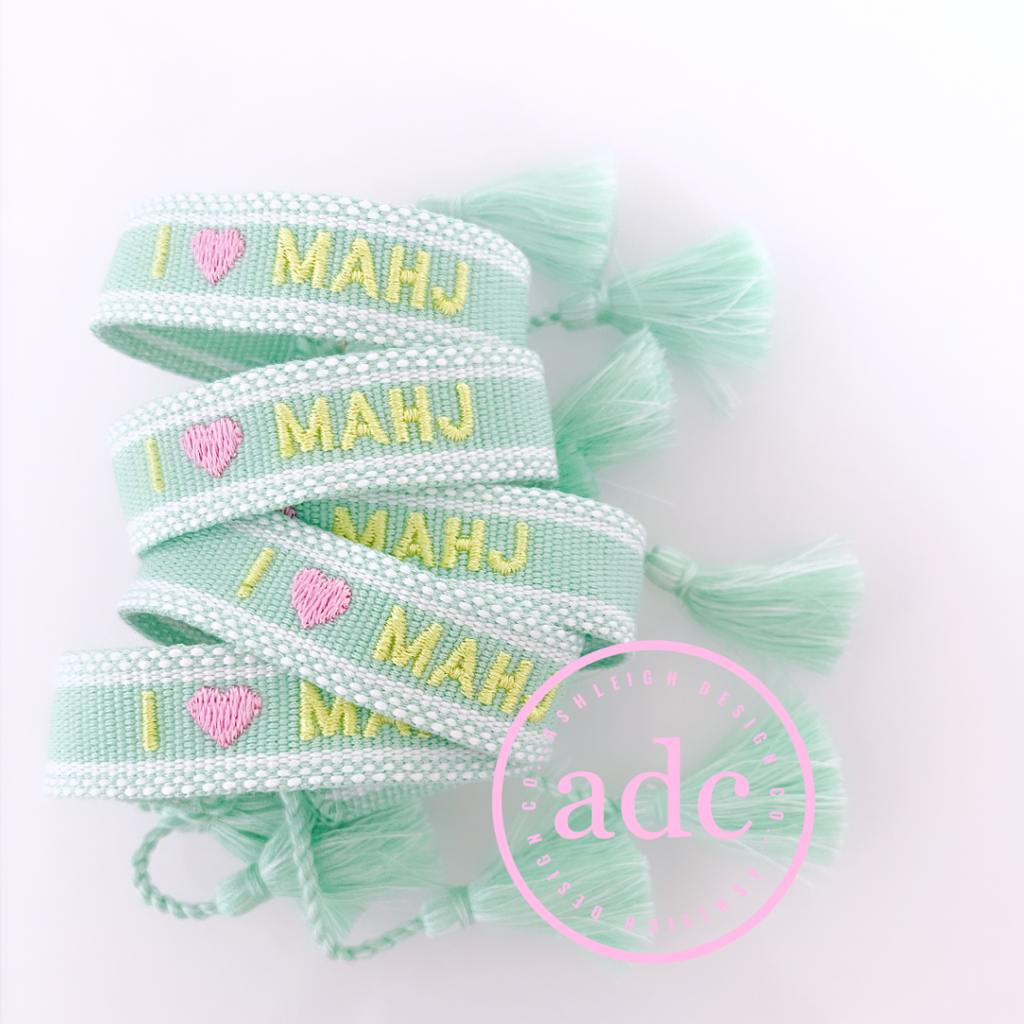 Ashleigh Design Co  I LOVE MAHJ Bracelet