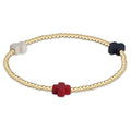 enewton egirl Signature Cross Gold Pattern 2mm Bead Bracelet - Firecracker