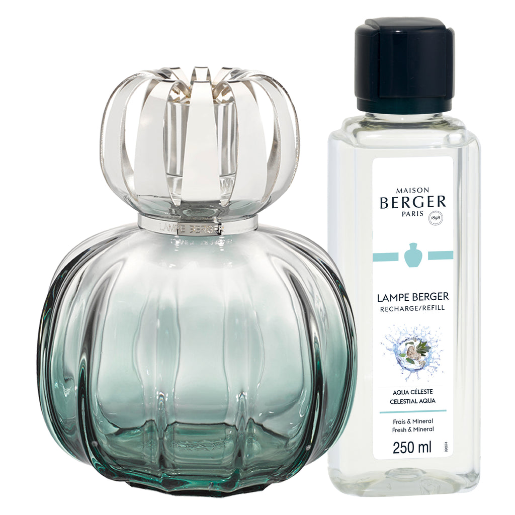 Lampe Berger Corali Peacock Green Fragrance Lamp Gift Set with Ocean Breeze