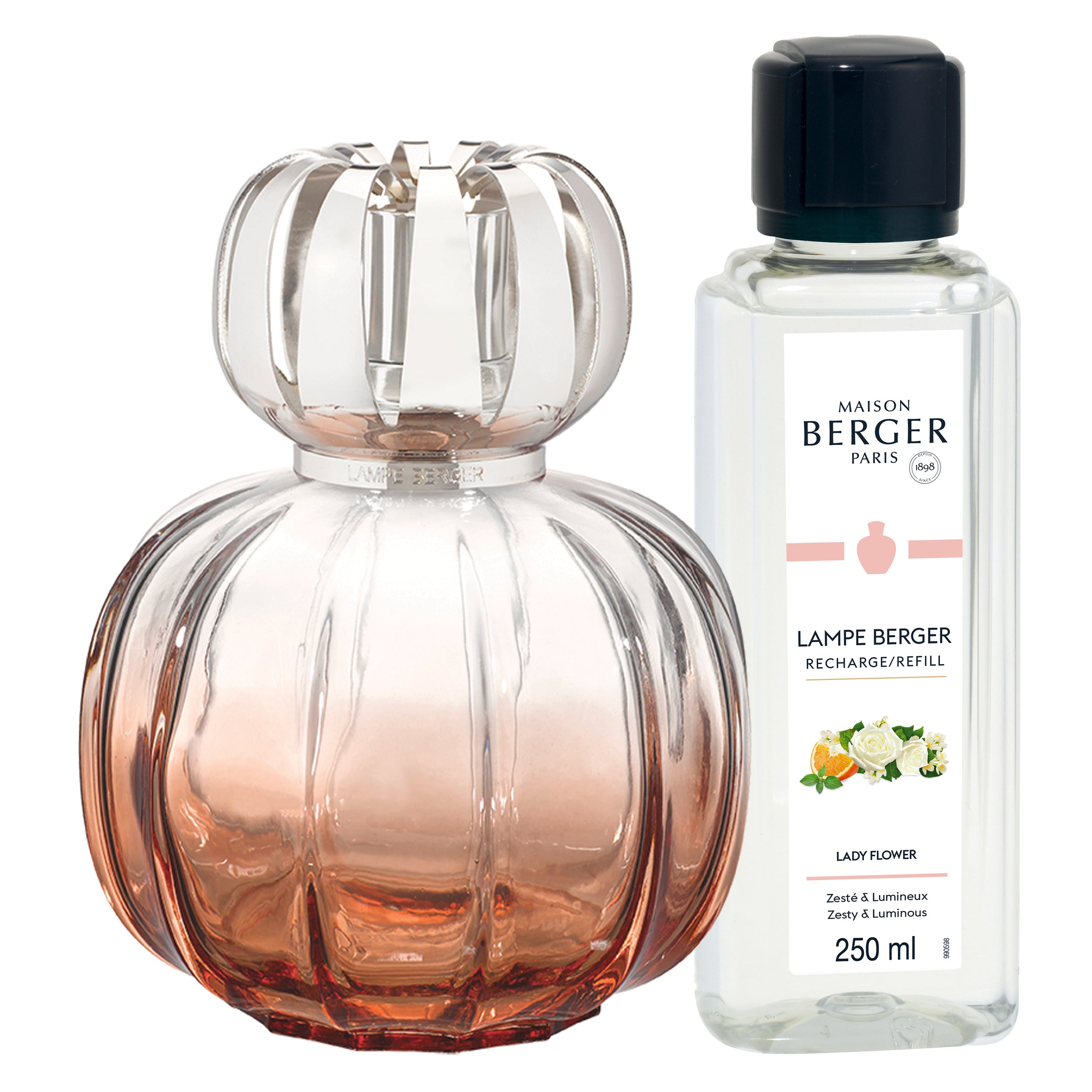 Lampe Berger Corali Coral Fragrance Lamp Gift Set with Velvet of Orient