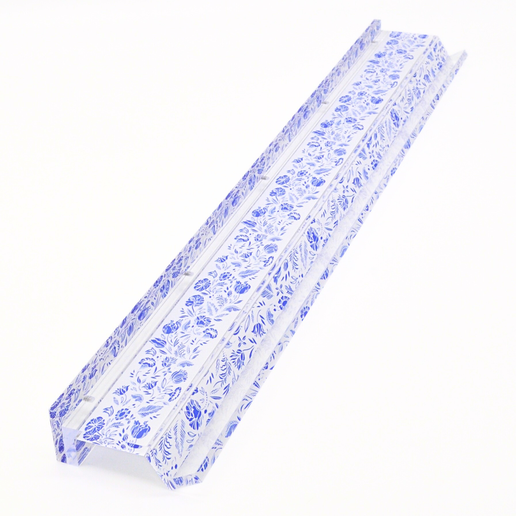Middle & Main Chinoiserie Mahjong Rack and Pusher, Set of 4