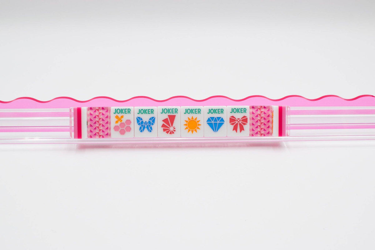 My Fair Mahjong Crystal Prism Pink Mahjong Tiles