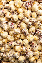 Poppy Peppermint Bark Popcorn