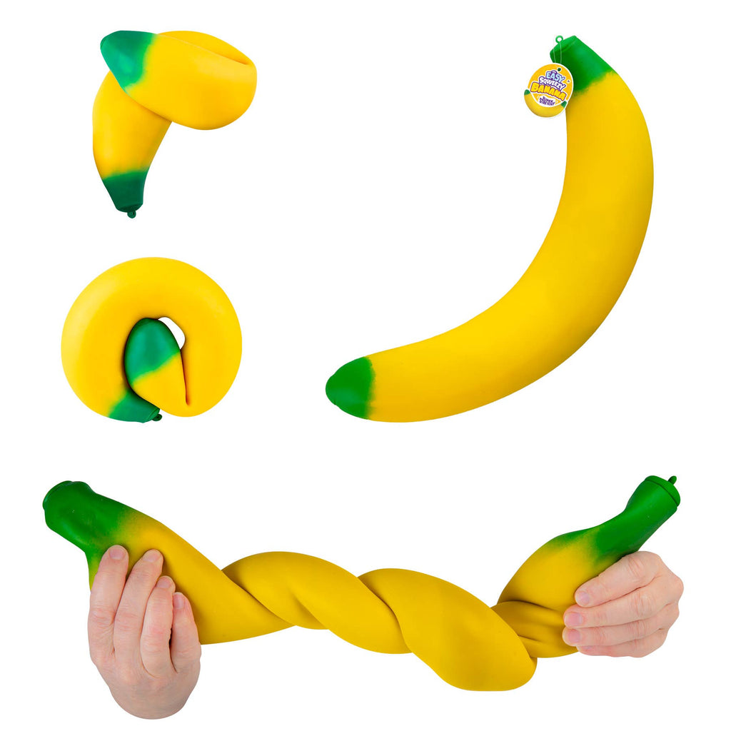ORB Easy Sqweezy Stretchy Banana Squish Toy Large