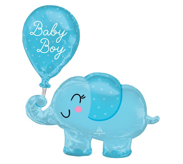 31" Balloon Elephant Baby Boy