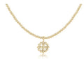 enewton 15" Classic Beaded 2mm Cross Halo Choker