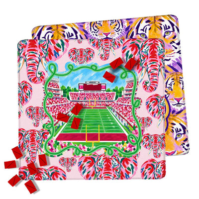 Boutique Monogram 31" Football Mahjong Mat