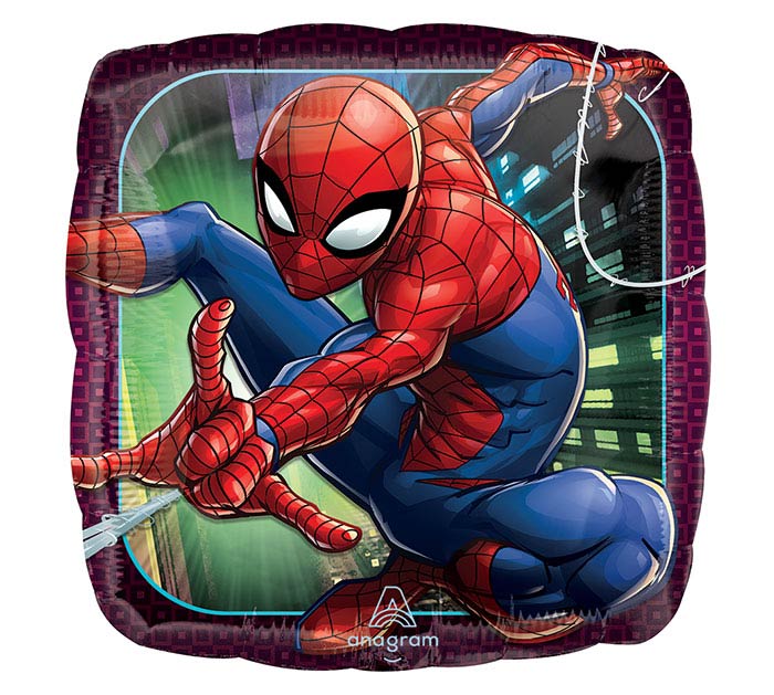 17" Balloon Spiderman Square