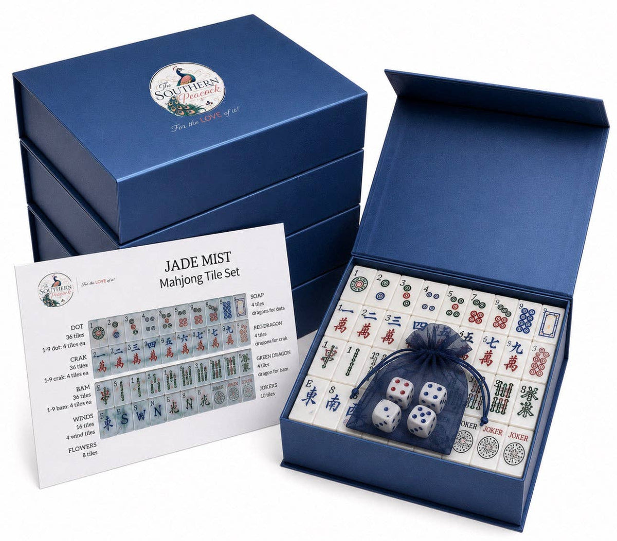 TSP Sunset Lotus Mahjong Tile Set