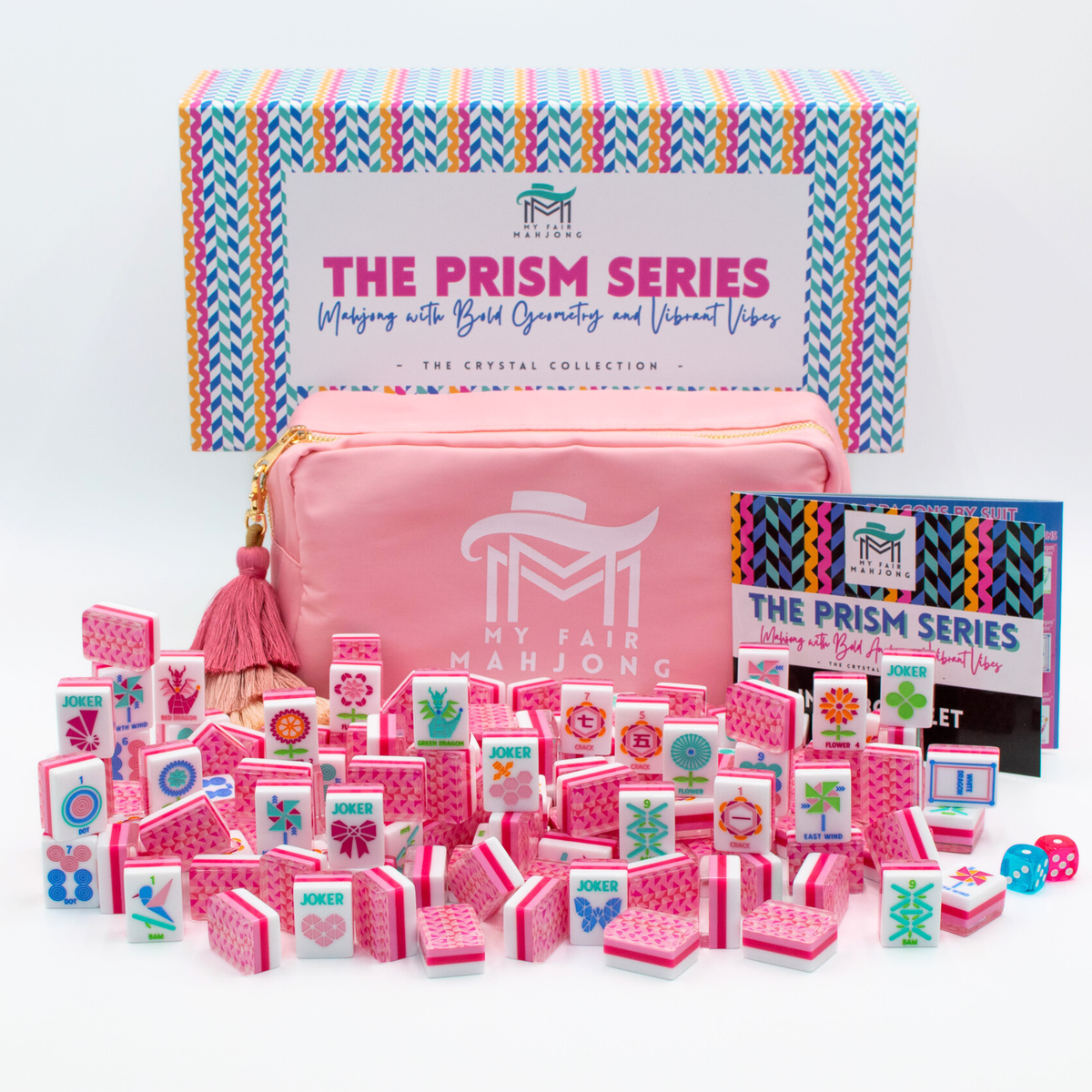 My Fair Mahjong Crystal Prism Pink Mahjong Tiles