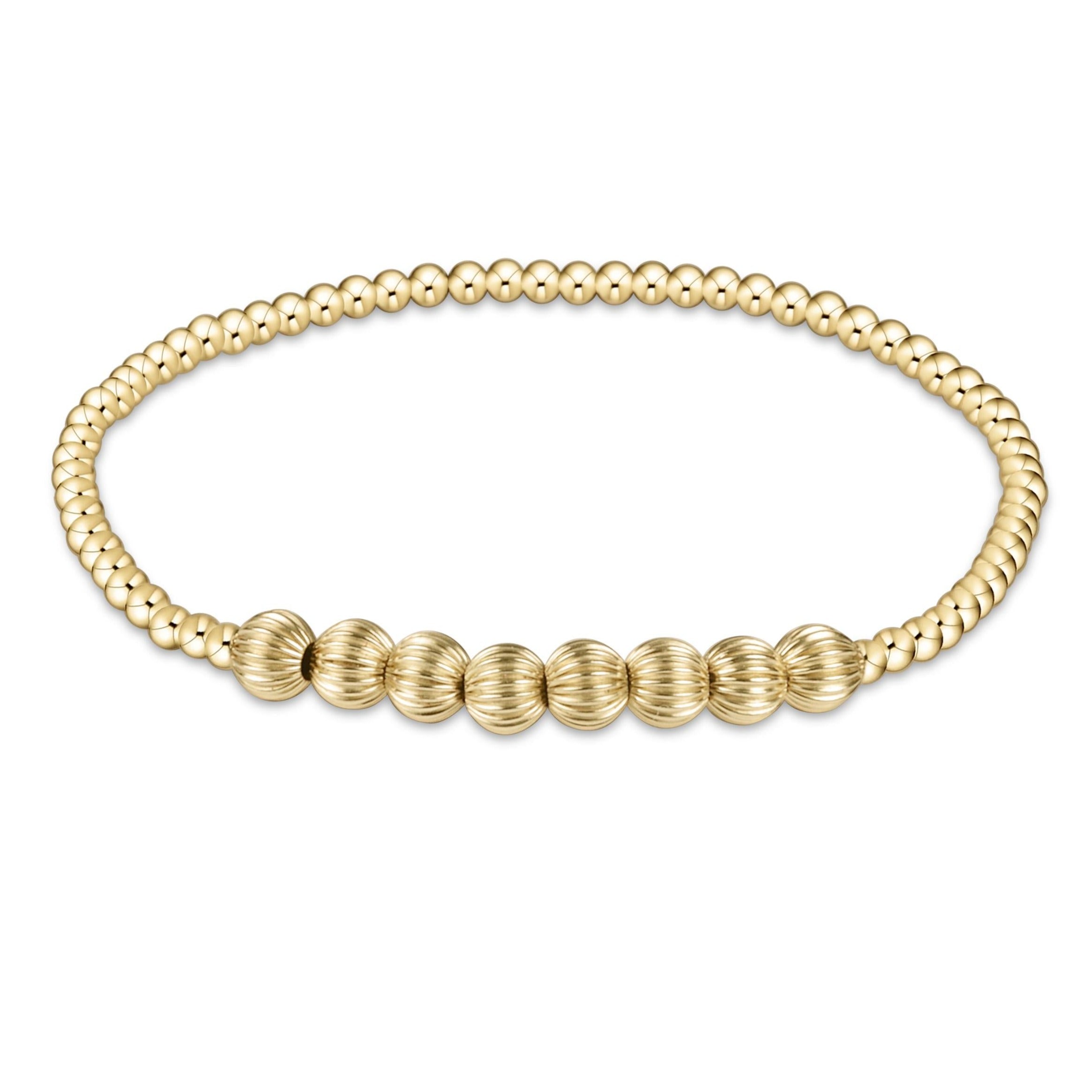 enewton Dignity Beaded Bliss 2.5mm Bead Bracelet- 5mm Gold