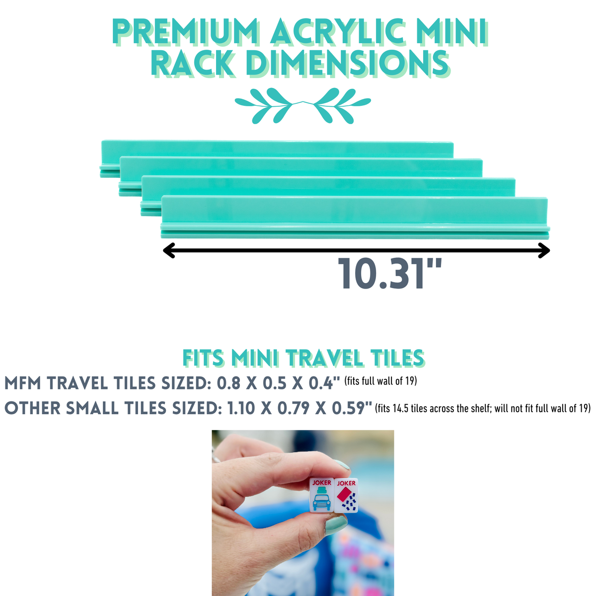 My Fair Mahjong Mini Travel Racks 10.31"