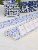 Middle & Main Chinoiserie Mahjong Rack and Pusher, Set of 4
