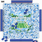 Boutique Monogram 31" Football Mahjong Mat