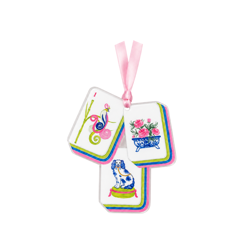 Aspen Lane Mahjong Tile Ornament
