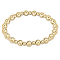 enewton Classic Grateful Pattern 6mm Bead Bracelet - Gold