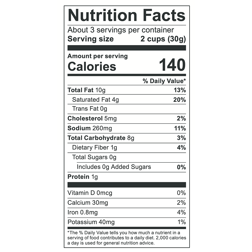 Poppy Popcorn - White Cheddar 6.5oz