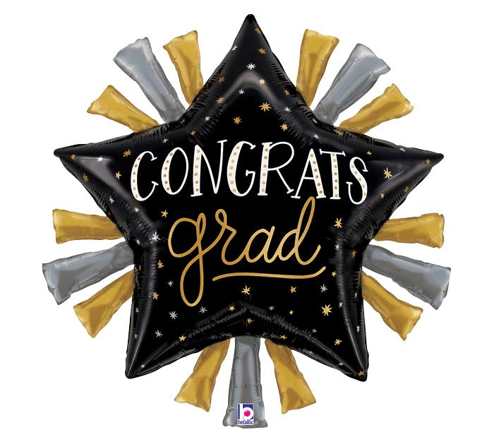 30" Balloon Graduation Star Burst