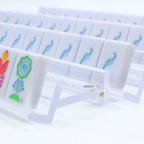 My Fair Mahjong Premium Acrylic Racks - 4 Racks & 4 Pushers