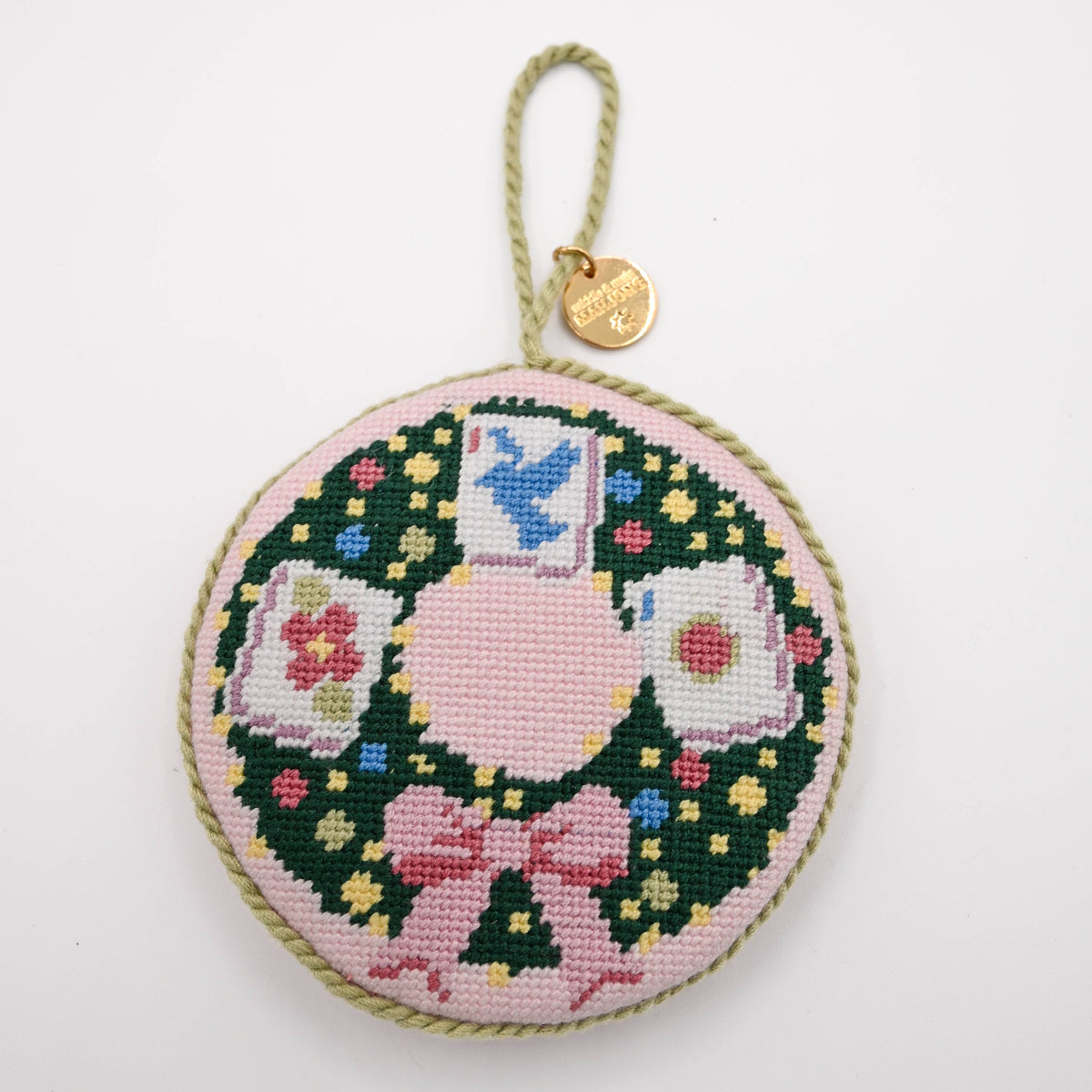 Middle & Main Mahjong Needlepoint Ornament