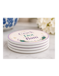 Southern Tiles Society Mahjong Ceramic Coaster Set