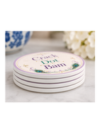 Southern Tiles Society Mahjong Ceramic Coaster Set