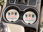 The Crafted Mint Peachy Keen Mahjong Car Coasters