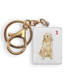 Toss Designs Mahjong Tile Keychain  - Golden