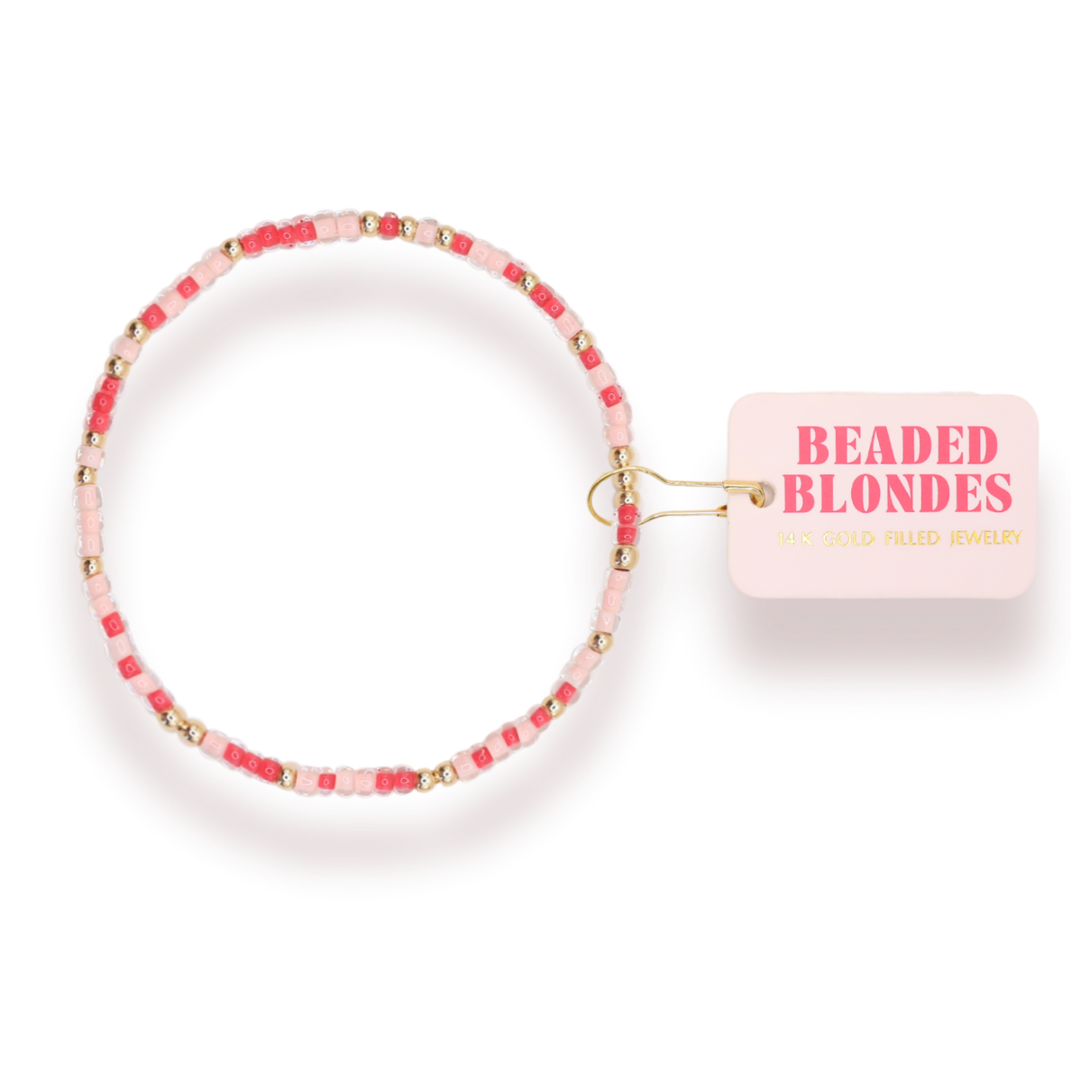 Beaded Blondes Alpha Omicron Pi Sprinkle Bracelet Standard 6.75 inch