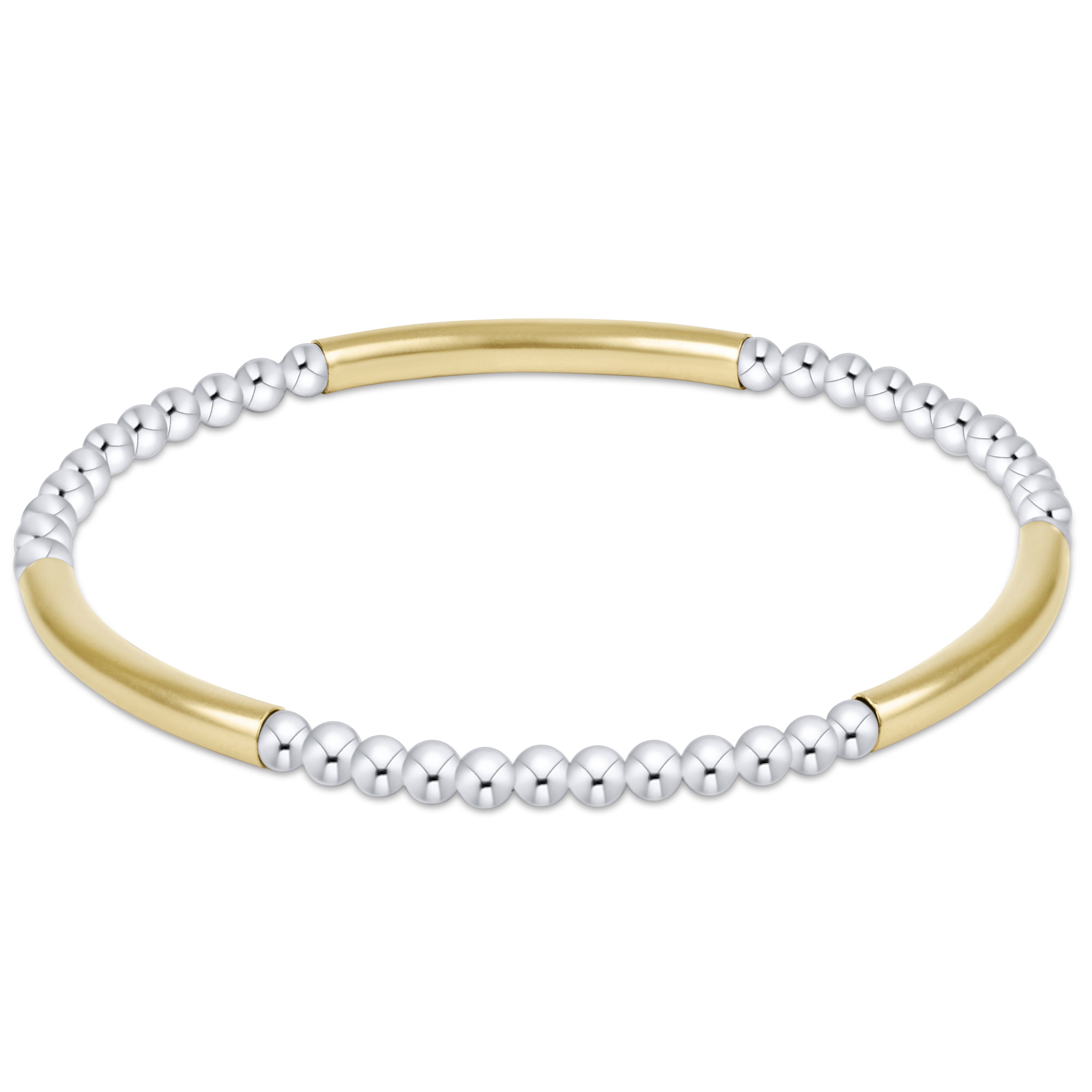 enewton Bliss Bar Pattern Mixed Metal 2.5mm Bracelet