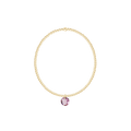 enewton Reflection Birthstone Classic Gold 2mm Bracelet - Small Charm - February