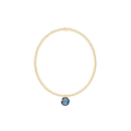enewton Reflection Birthstone Classic Gold 2mm Bracelet - Small Charm - September