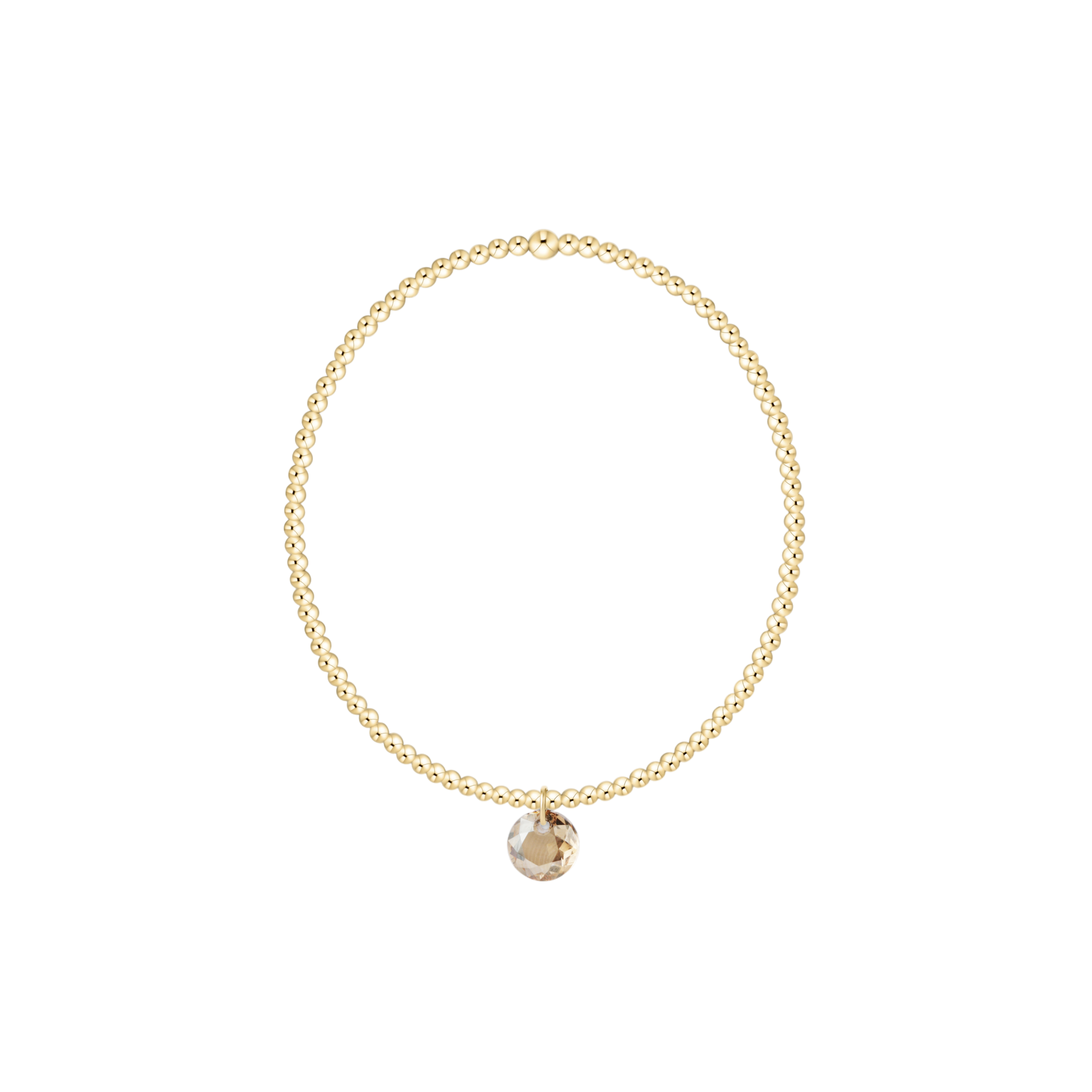 enewton Reflection Birthstone Classic Gold 2mm Bracelet - Small Charm - November