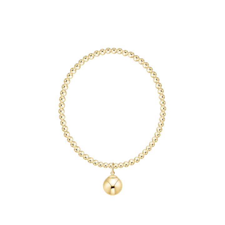 enewton Classic Gold 3mm Bracelet - Classic Gold 10mm Charm