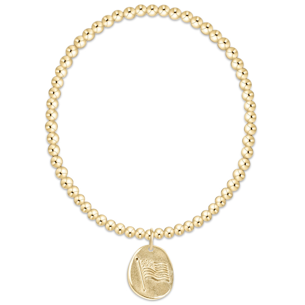 enewton Classic Gold 3mm Bracelet - Inspire America Gold Disc