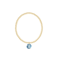 enewton Reflection Birthstone Classic Gold 3mm Bracelet - Large Charm - March