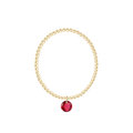 enewton Reflection Birthstone Classic Gold 3mm Bracelet - Large Charm - July