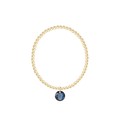 enewton Reflection Birthstone Classic Gold 3mm Bracelet - Large Charm - September