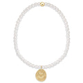 enewton Classic Pearl 3mm Bead Bracelet - Inspire Love Small Gold Charm